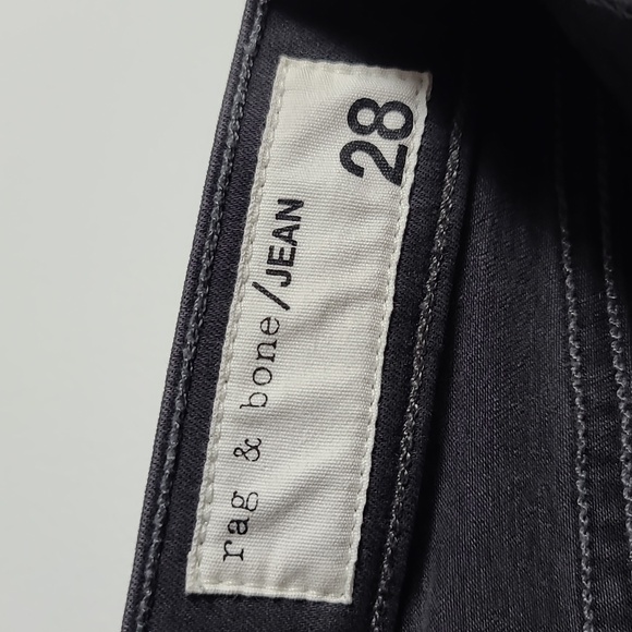 RAG & BONE Moto Skinny Zippered Jeans in Seattle Grey Size 28 - Picture 2 of 16